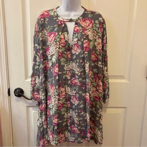Ladies Umgee Floral Tunic/Dress - Picture 1 of 6